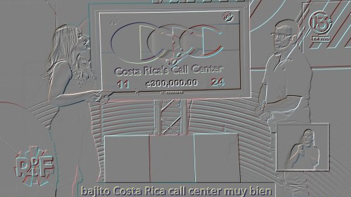 La Rueda de la Fortuna Canal 13. A supervisor at Costa Rica's Call Center wins biga big  3,000,000 c