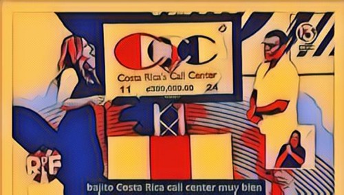 La Rueda de la Fortuna Canal 13. A supervisor at Costa Rica's Call Center wins 3,000,000 colones pro