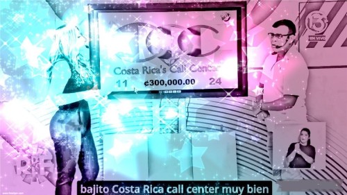 La Rueda de la Fortuna Canal 13. A supervisor at Costa Rica's Call Center wins big 3,000,000 colones
